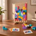 Jeu casse-tête en bois Montessori